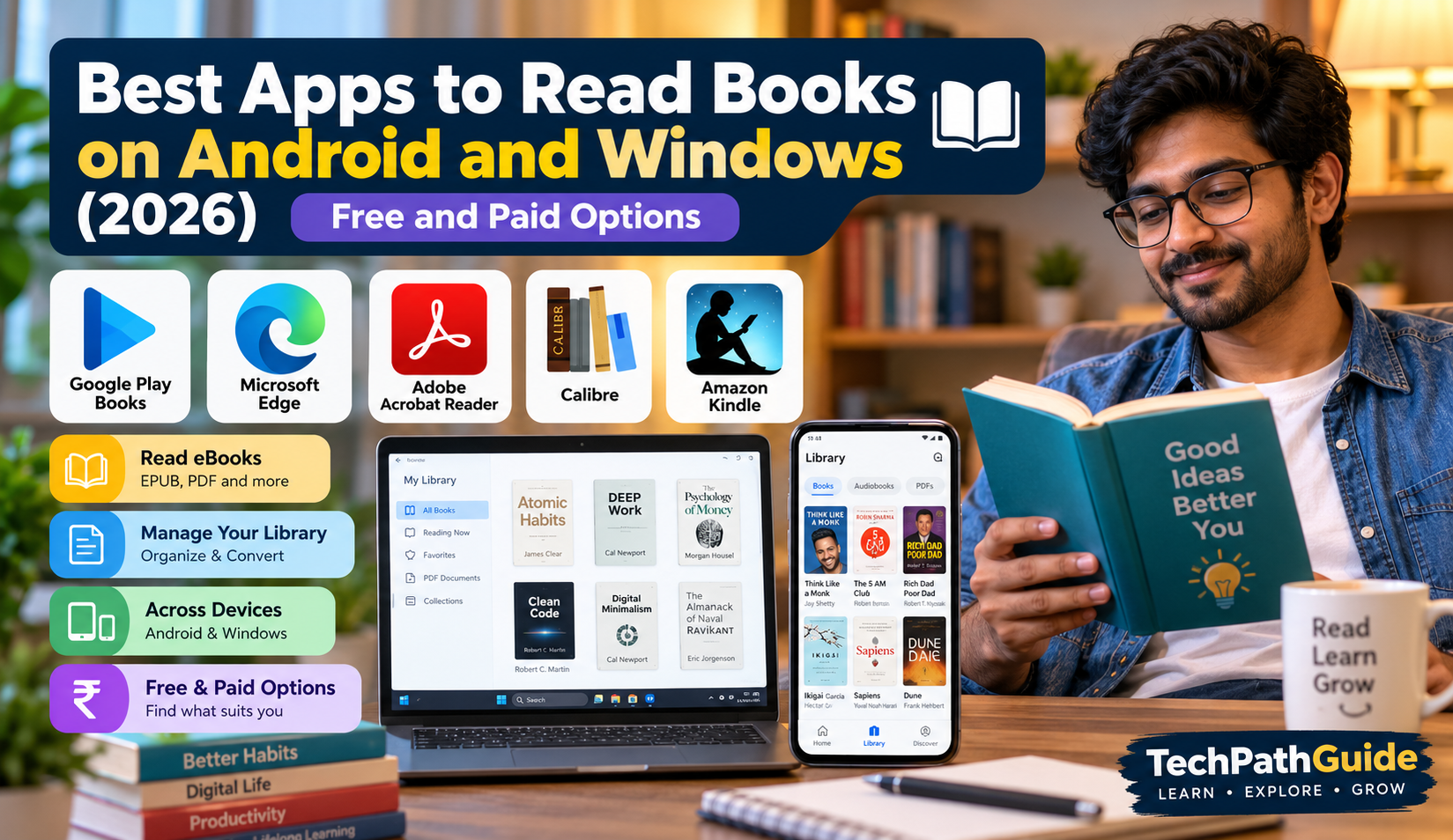 Best Apps to Read Books on Android and Windows (2026)